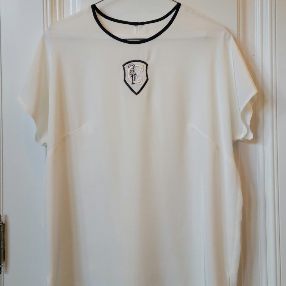 Ivory Short Sleeved Blouse